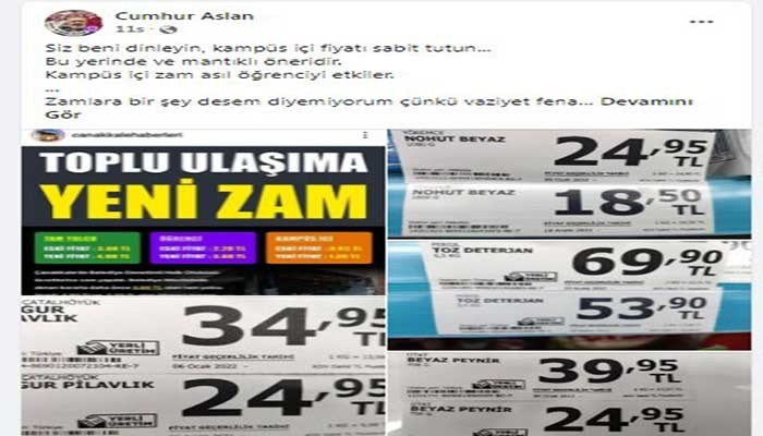 ‘’Dolar 18'den 13 TL’ye indi ama fiyatlar sürekli artıyor’’