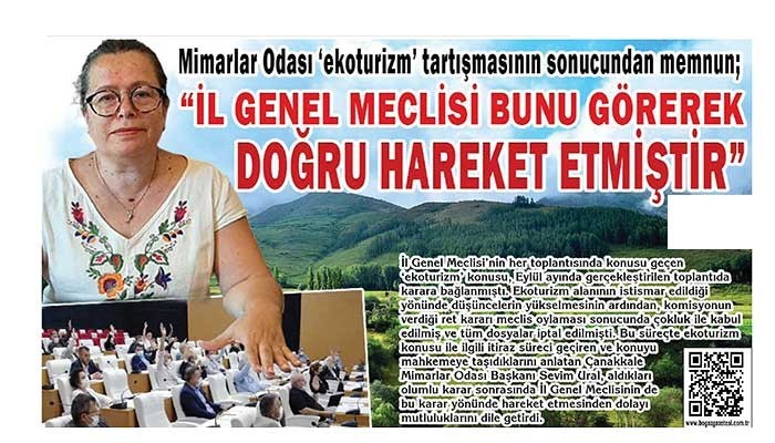 “İL GENEL MECLİSİ BUNU GÖREREK DOĞRU HAREKET ETMİŞTİR”