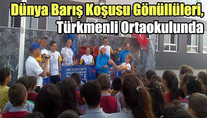  Dünya Barış Koşusu Gönüllüleri, Türkmenli Ortaokulunda