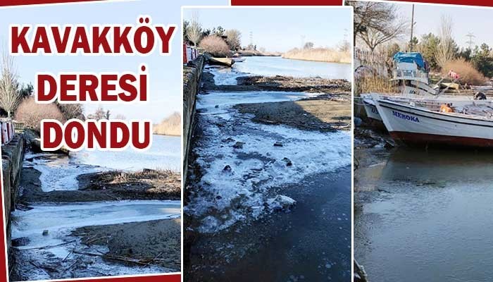 Çanakkale'de dondurucu soğuk!