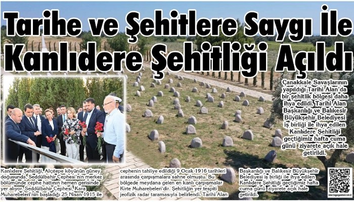 Kanlıdere Şehitliği Açıldı