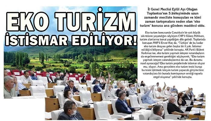 EKO TURİZM İSTİSMAR EDİLİYOR!