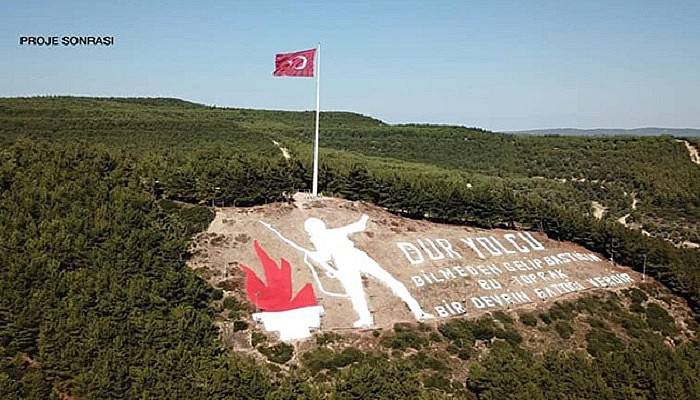 Dur Yolcu anıtına bakım yapıldı