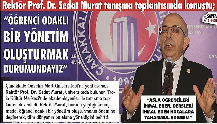 “Öğrenci odaklı bir yönetim oluşturmak durumundayız” (VİDEO)