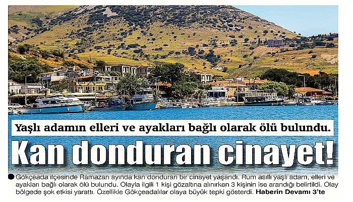 Kan donduran cinayet!