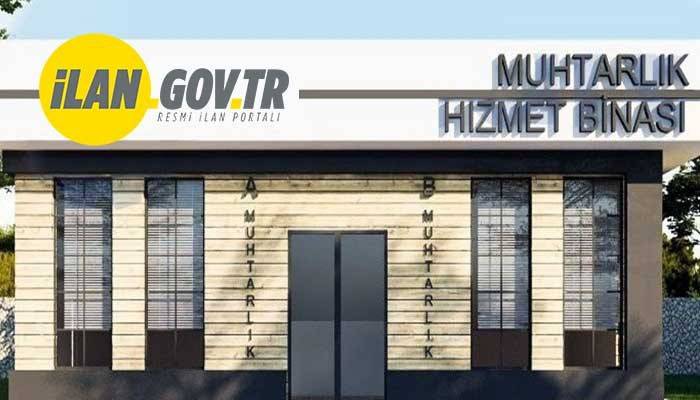 PREFABRİK MUHTARLIK BİNASI ALINACAK