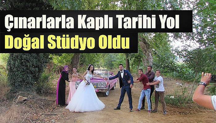 Çınarlarla Kaplı Tarihi Yol Doğal Stüdyo Oldu
