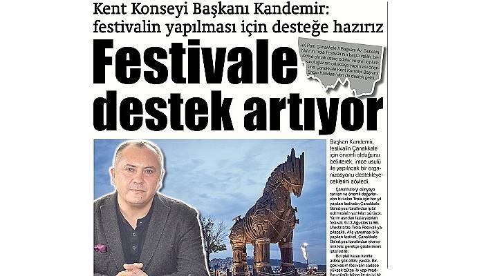 Kent Konseyi Başkanı Kandemir: festivalin yapılması için desteğe hazırız