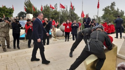 Conkbayırın'da 57’nci Alay Sancağı devir teslim töreni yapıldı