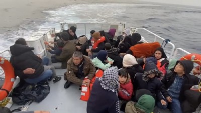 Ayvacık açıklarında 44 kaçak göçmen kurtarıldı  