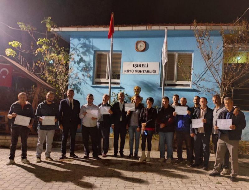 Biga Halk Eğitim’den Mantar Yetiştiricilerine Belge