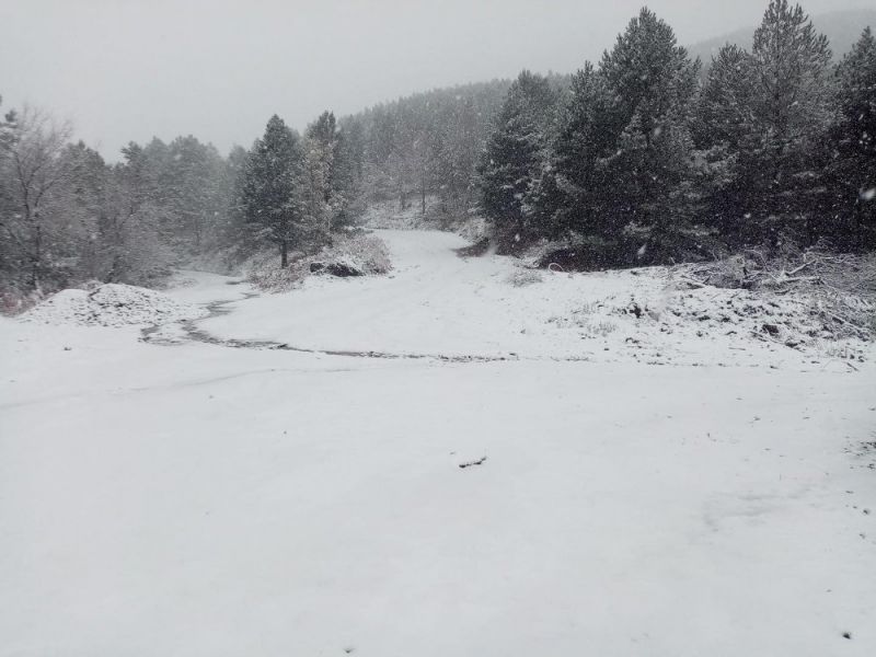 Bayramiç Kazdağları ilk kar düştü