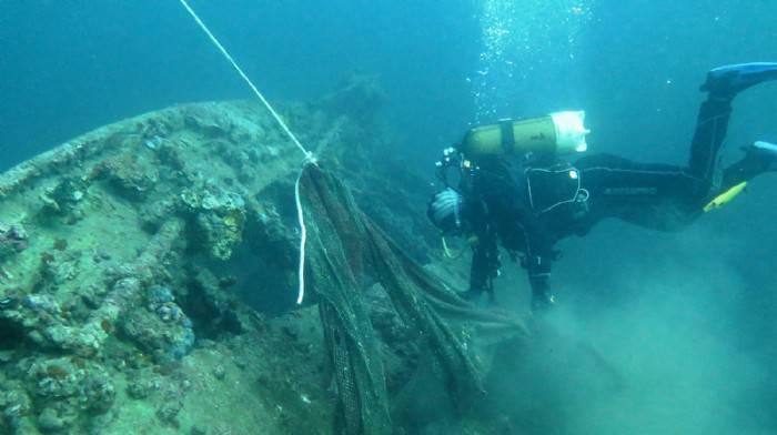 Çanakkale Denizi devasa boyuttaki ağlardan temizleniyor