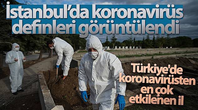 İstanbul’da koronavirüs definleri görüntülendi