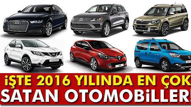 İşte 2016 yılında en çok satan otomobiller!