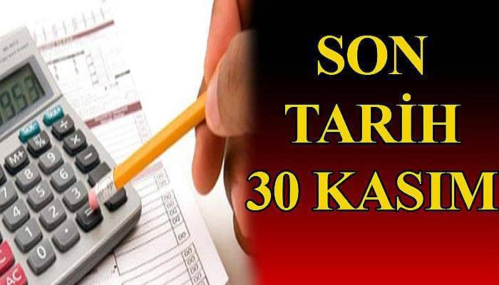 Son tarih 30 kasım 