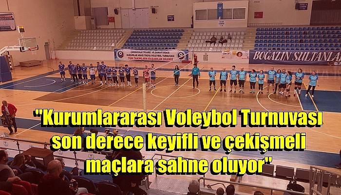 Troya Voleybol Turnuvasında Heyecan Sürüyor