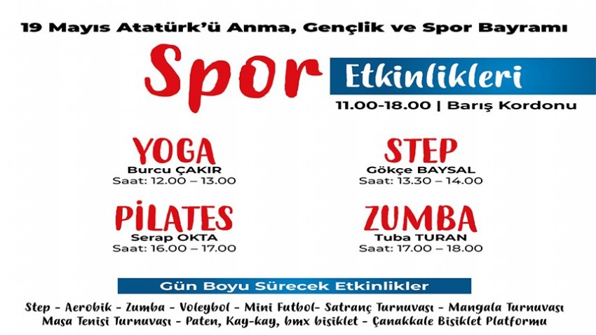 Spor etkinlikleri başlıyor