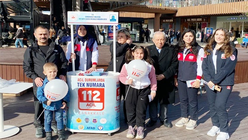 112 Acil Çağrı Merkezi standı açıldı