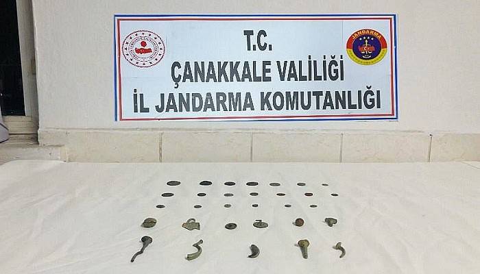 Çanakkale'de tarihi eser kaçakçılığı operasyonuna 2 gözaltı