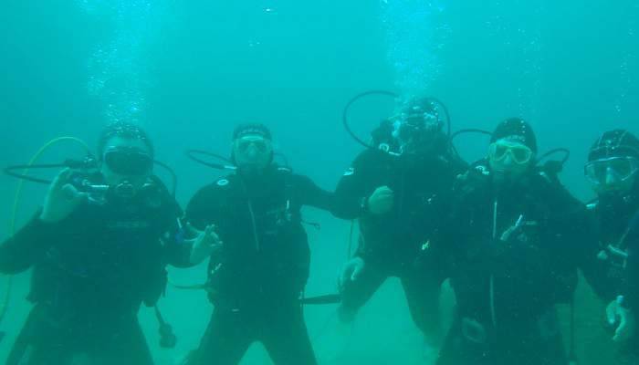 Çanakkale Şehitleri için boğaza dalış yaptılar