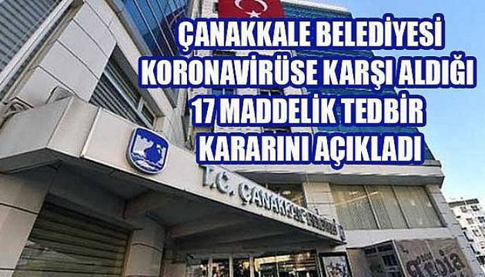 Koronavirüse Karşı 17 Maddelik Önlem Kararı!