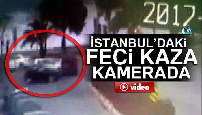 Kartal sahil yolundaki feci kaza kamerada