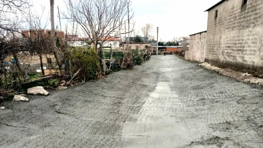  Kumburun köyünde yeni beton yollar hizmete açıldı 
