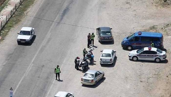 Çanakkale'de jandarma'dan havadan trafik denetimi