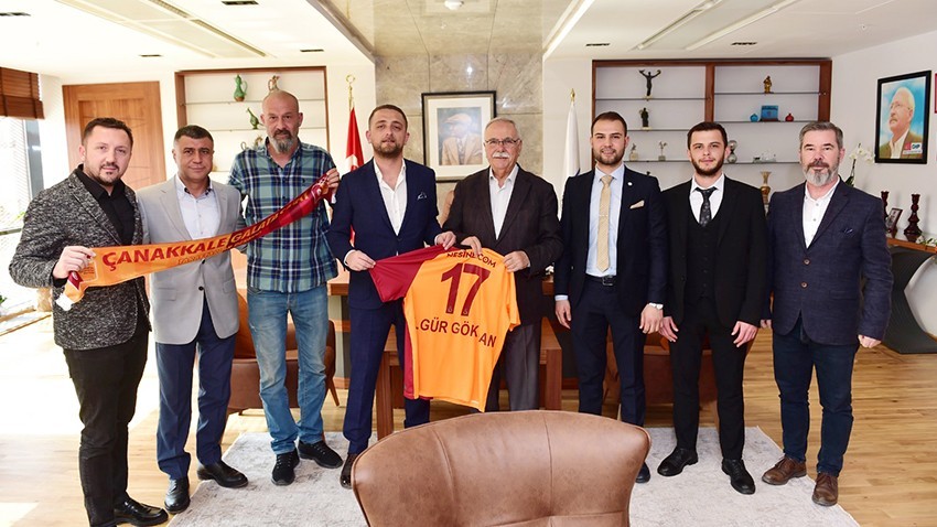 Başkan Gökhan konuklarını ağırladı