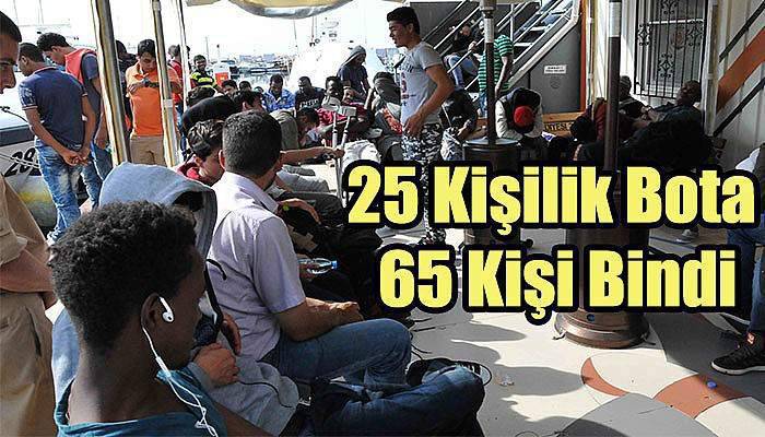 25 Kişilik Bota 65 Kişi Bindi