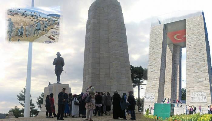 İlk defa şehitlikleri gördüler