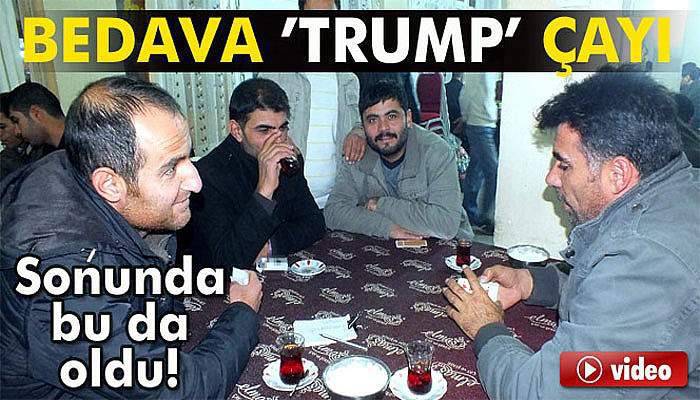 Bu da bedava ’Trump’ çayı