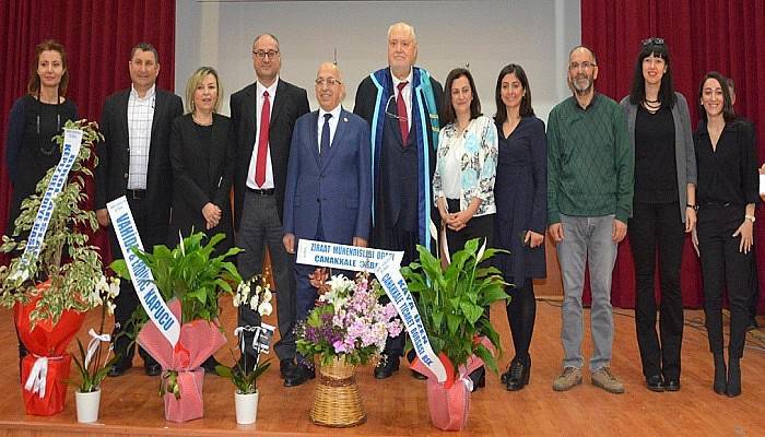ÇOMÜ Rektörü Prof. Dr. Sedat Murat, Prof. Dr. Taner Kumuk’un Akademik Veda Törenine Katıldı
