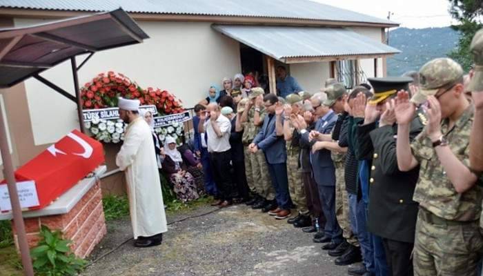 Şehit Astsubay, Giresun’da toprağa verildi