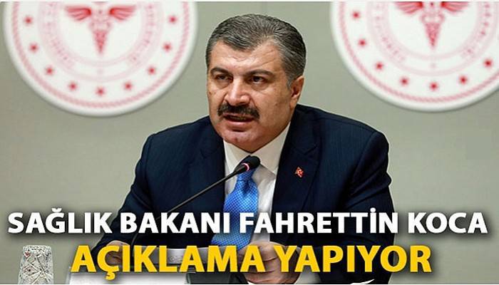 Sağlık Bakanı Fahrettin Koca açıklama yapıyor