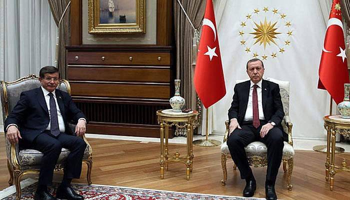 Erdoğan, Davutoğlu'nu Kabul Etti