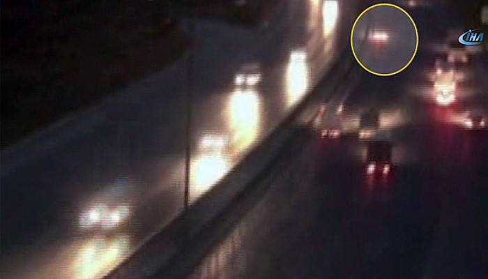 Araçlar yayanın üzerinden geçti