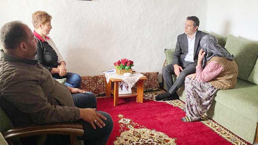 Kaymakam Eker'den ailelere ziyaret