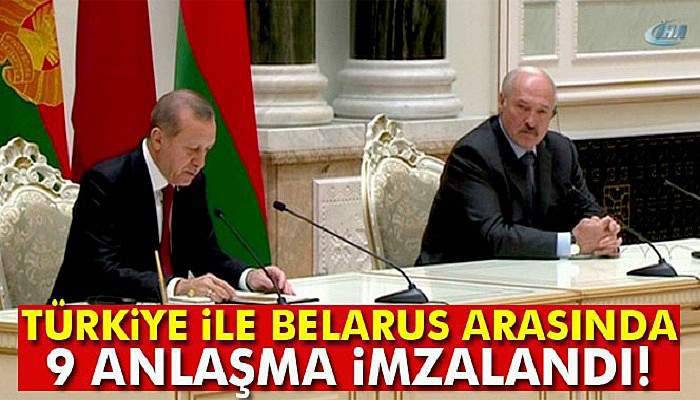 Türkiye ile Belarus arasında 9 anlaşma imzalandı