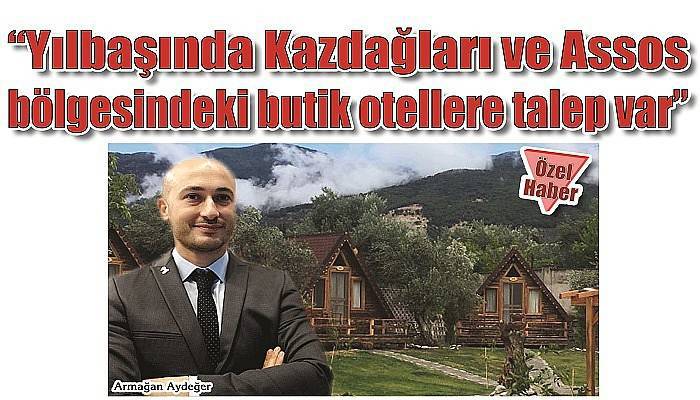 'Yılbaşında Kazdağları ve Assos bölgesindeki butik otellere talep var'