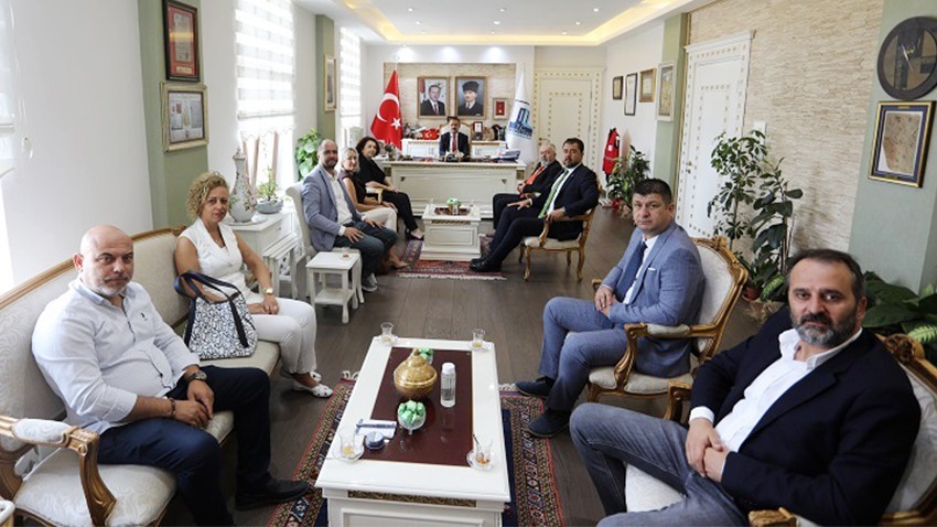 Sigortacılardan Vali İlhami Aktaş’a ziyaret