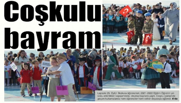 Coşkulu bayram  