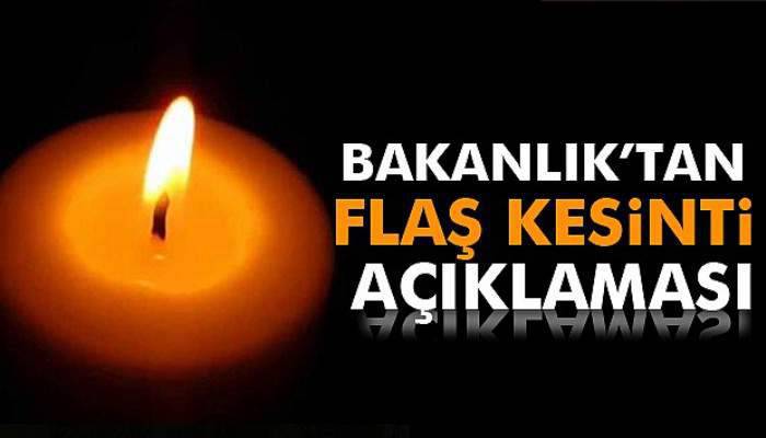 Bakanlıktan İstanbul'daki elektrik kesintileriyle ilgili açıklama