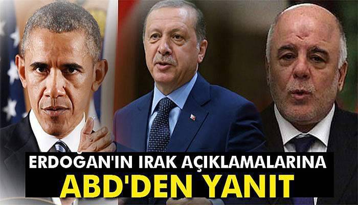 Erdoğan'ın Irak açıklamalarına ABD'den yanıt