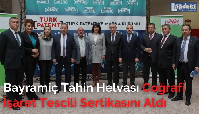 Bayramiç Tahin Helvası Coğrafi İşaret Tescili Sertikasını Aldı  