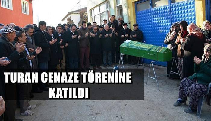 Turan, Cenaze törenine katıldı