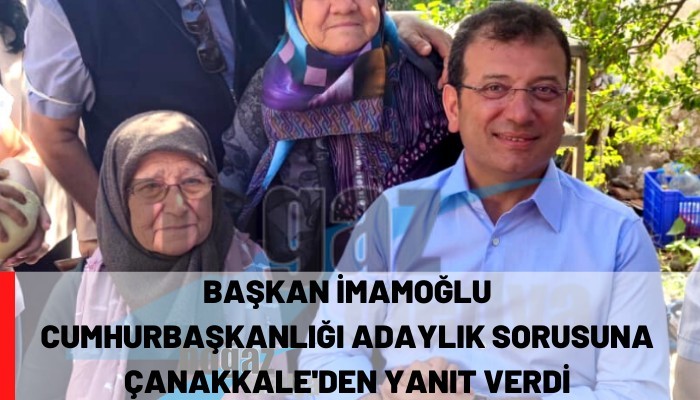 İmamoğlu’ndan Cumhurbaşkanlığına adaylık cevabı (VİDEO)