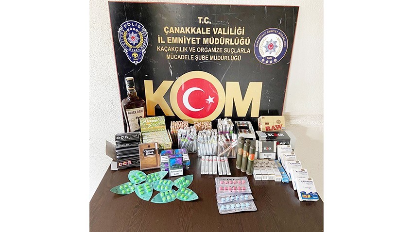 25 adet gümrük kaçağı paket sigara ele geçirildi