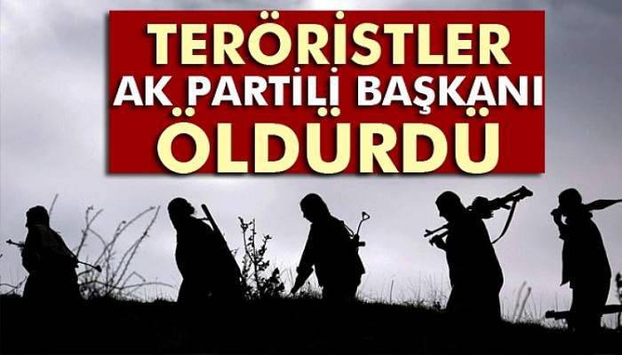 Teröristler AK Parti Gençlik Kolları Başkanı Adıyaman'ı öldürdü